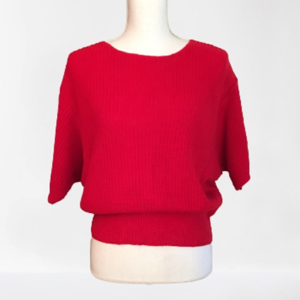Vintage red sweater I. B. Diffusion cotton size S